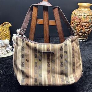 Jamaica Bay Brown and Tan Shoulder Bag